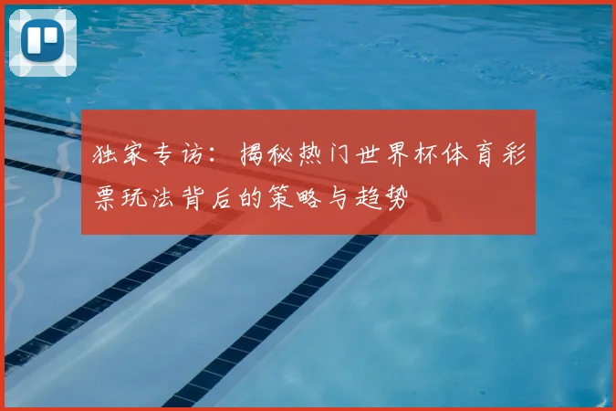 独家专访：揭秘热门世界杯体育彩票玩法背后的策略与趋势